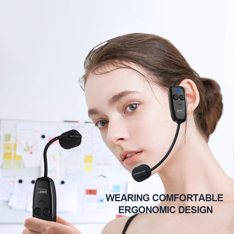 U12F UHF Wireless Headset Microphone System