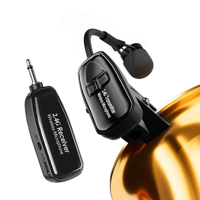 G12DX Wireless Audio Transmitter Receiver System with Headset Microphone